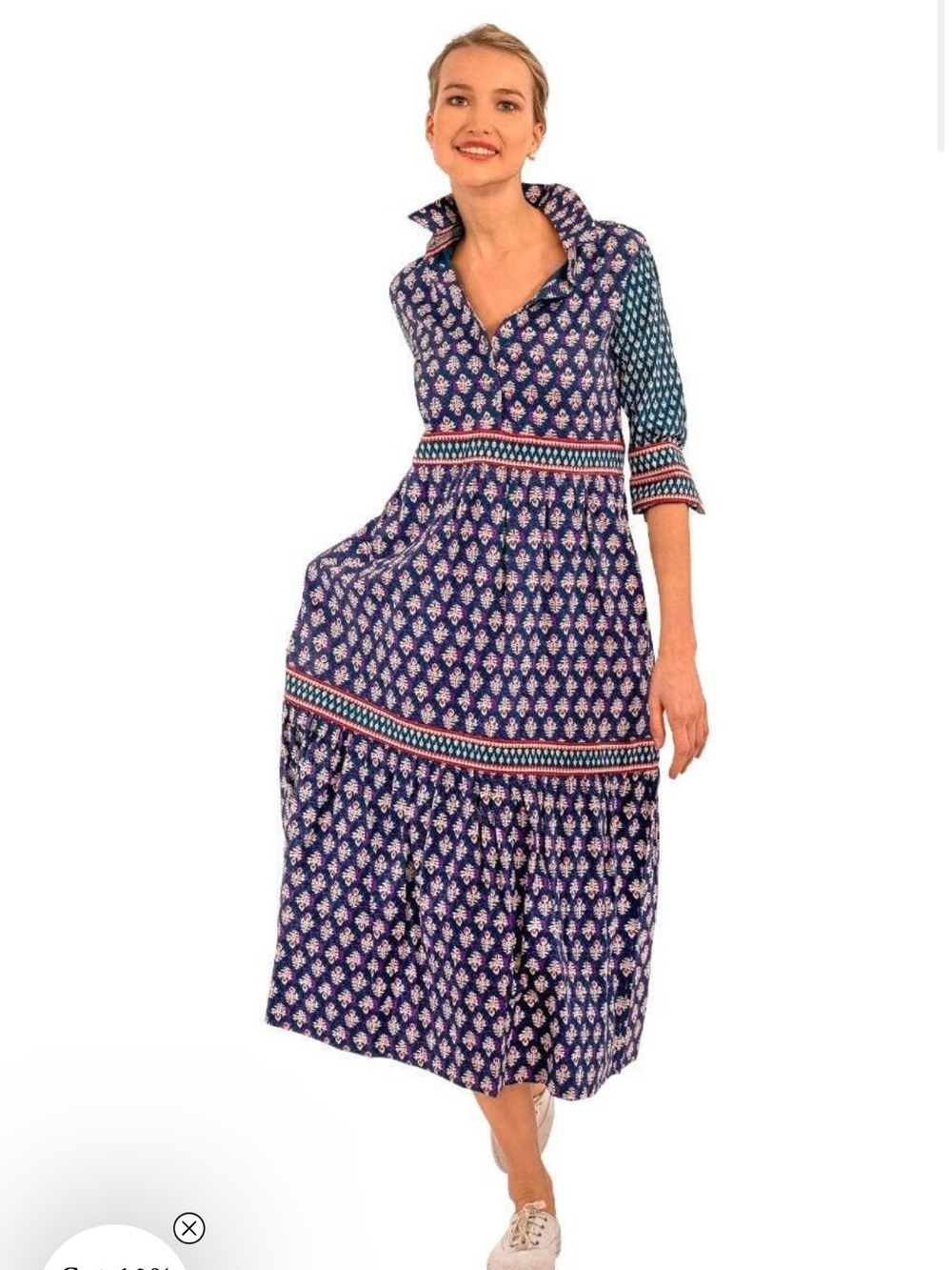 Gretchen Scott Designs Tear It Up Midi/Maxi Dress size Small